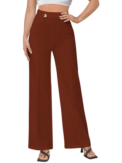 Women Flared Wide-leg Pants New 2026 Fashion Temperament Commuting Pants Versatile Fashionable Casual Wide Leg Pants Trousers