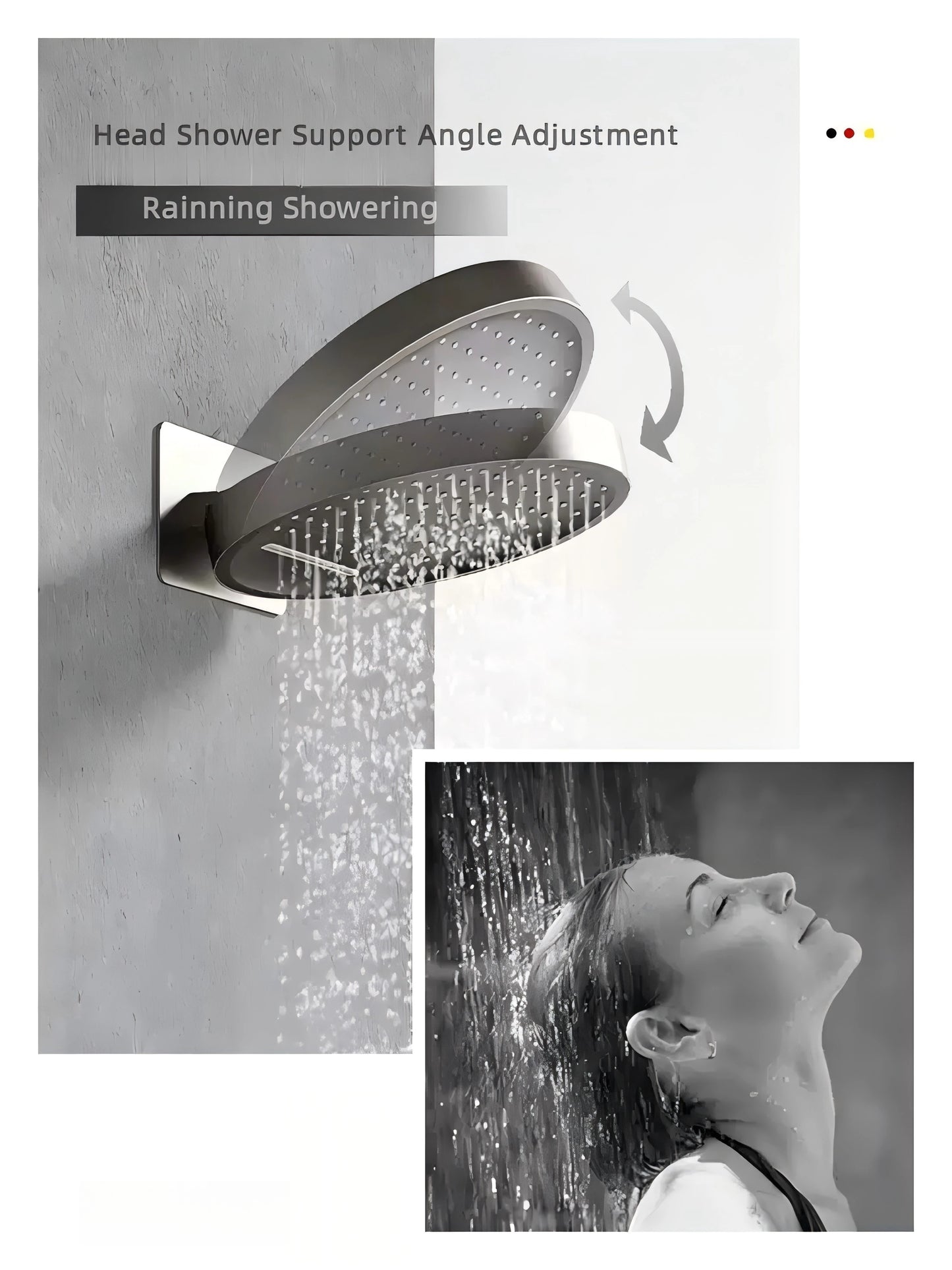 Shower System Set 2025 in Wall Mount With Thermostatic Multi-Function Mixer Rainfall For Showering Luxury Bathroom Smart Home