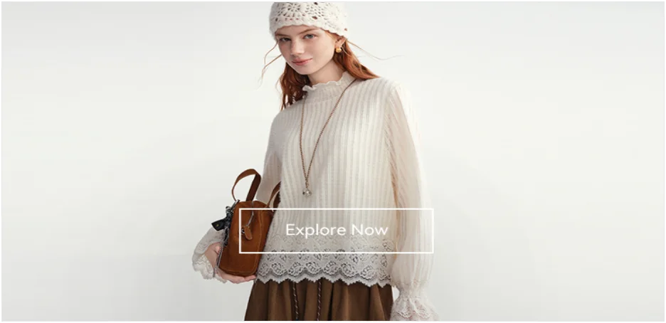 DUSHU Gentle Bottoming T-shirt Women 2025 Autumn and Winter Wear Pullovers Wear Fairy Lace Top Loose All-match Elegant Ladies