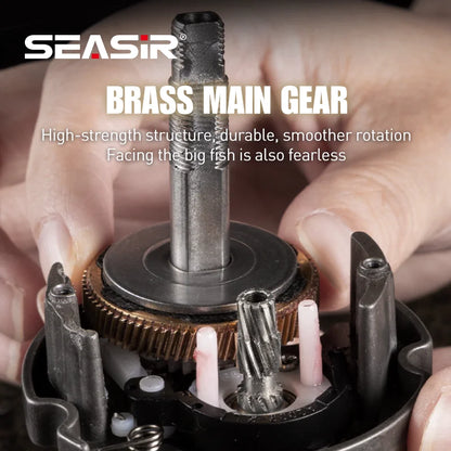 SEASIR JH All METAL Drum Baitcasting Reel CNC Machining Technology 9+1BB Max Drag 7kg Saltwater Fishing Reels