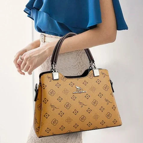 Luxury Handbag Fashion Print Large Capacity Soft Leather Women Shoulder Crossbody Bag Leisure Designer Ladies Purses and Handbag