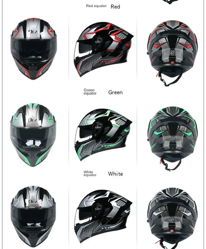 Flip Up Motorcycle Helmet Double lens full face helmet High quality DOT approved Moto cascos motociclistas capacete