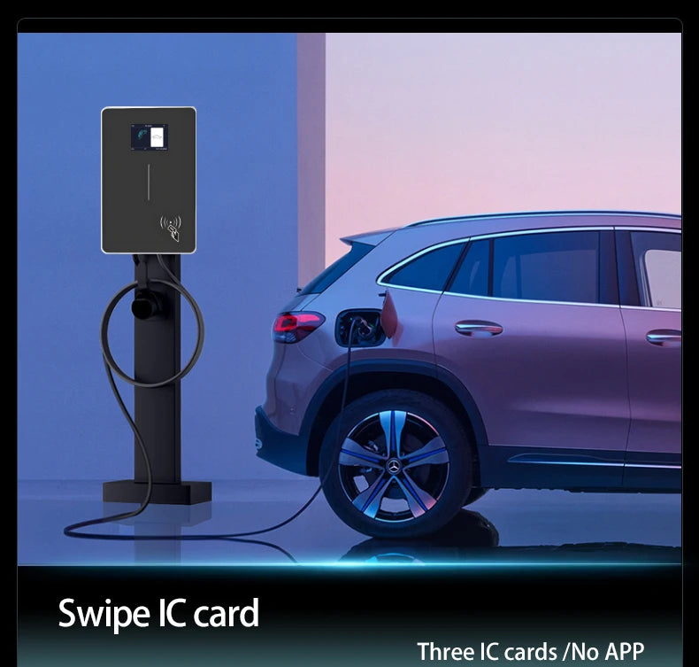 JIGU Type1 SAE J1772 EV Charger Station 32A Wallbox APP Function 7.6KW Charging Station Electric Vehicle Car