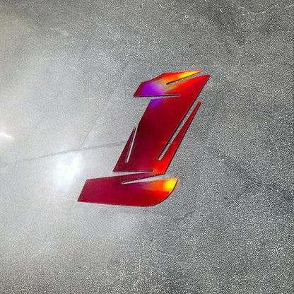 1PC Red Laser Motorcycle Stickers Arabic Numeral Waterproof for Motorbike Helmet Fuel Tank Mudguard Scooter Bodies Vinyl Decals
