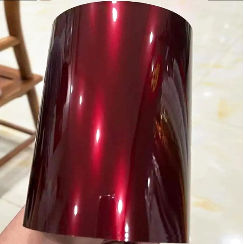 High Glossy Liquid Metallic Dragon Blood red Wrapping Vinyl color Film Motorcycle Decals Auto Car Wrap Foll For Tesla Model X/Y
