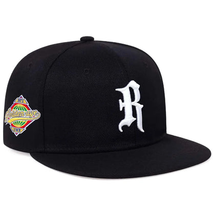 1piece Unisex R Letter Side Planet Embroidery Hip Hop Hat Outdoor Adjustable Sunscreen Leisure Hat Spring Autumn Travel Vacation