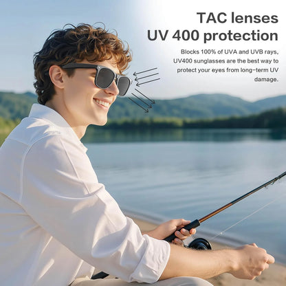 New 800W Camera AI Glasses Men Color-Changing Smart Translation Glasses Photo Video Recording Waterproof Call Smart Sunglasses
