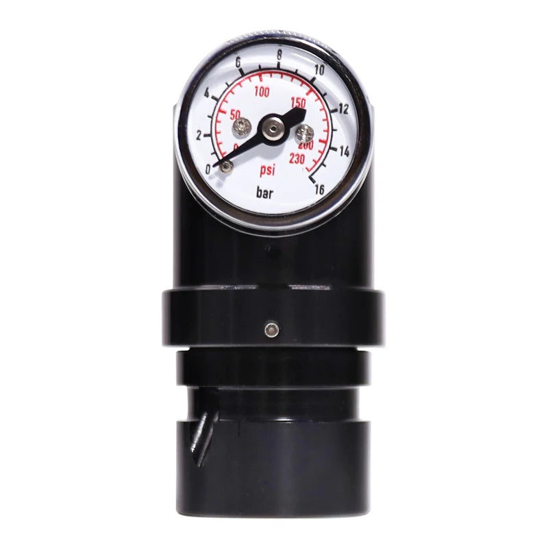 Updated Paintball Micro MR GEN2 Regulator W/ US Foster Coupler Remote Coil Hose 230psi Gauge,Output Pressure 40-160PSI