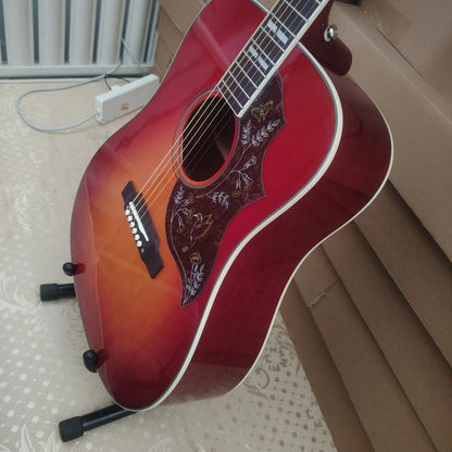 HOT! 41 inch/301EQ/folk guitar/solid spruce top/redwood fingerboard/20 sound columns/hummingbird acoustic electric guitar/