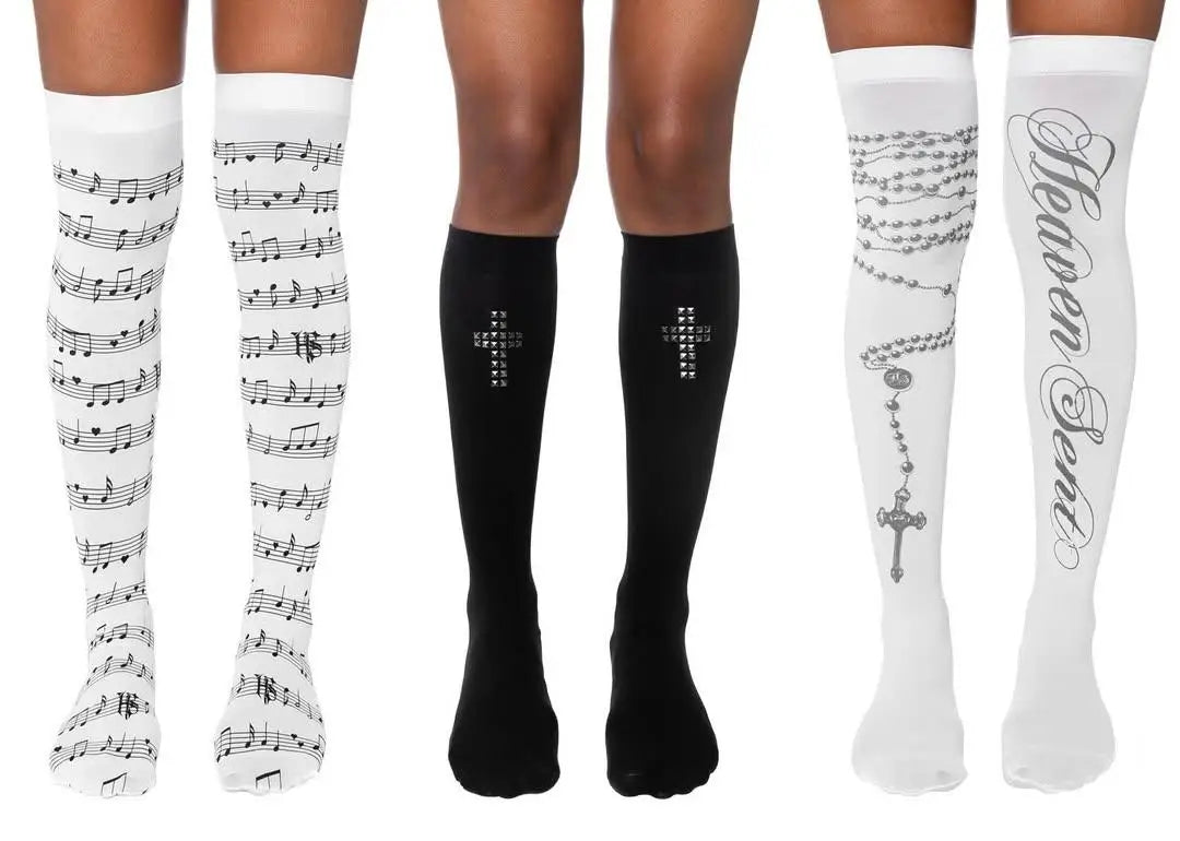 Knee Socks Y2k Stockings Long Socks Woman Emo Harajuku Cosplay Sexy Shoopy Goth Lolita Punk Pantyhose Tights Stockings for Women