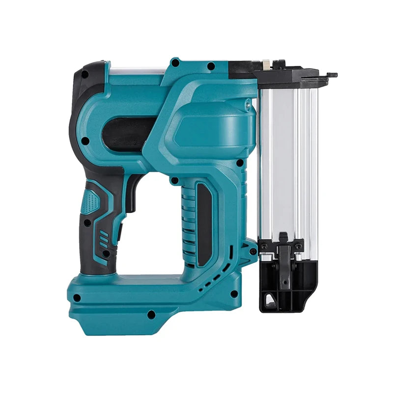 Brad Nailer Electric, 2-in-1 18G Nail Gun & Staple Gun for Woodworking, Flooring, Roofing and Upholstery Straight/N-Shape Nails