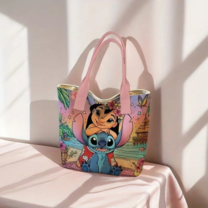New Creative Cartoon Design Shoulder Bag  Cute Stitch Shoulder Bag Large Outdoor Leisure Fashion Bag Ladies Handbag