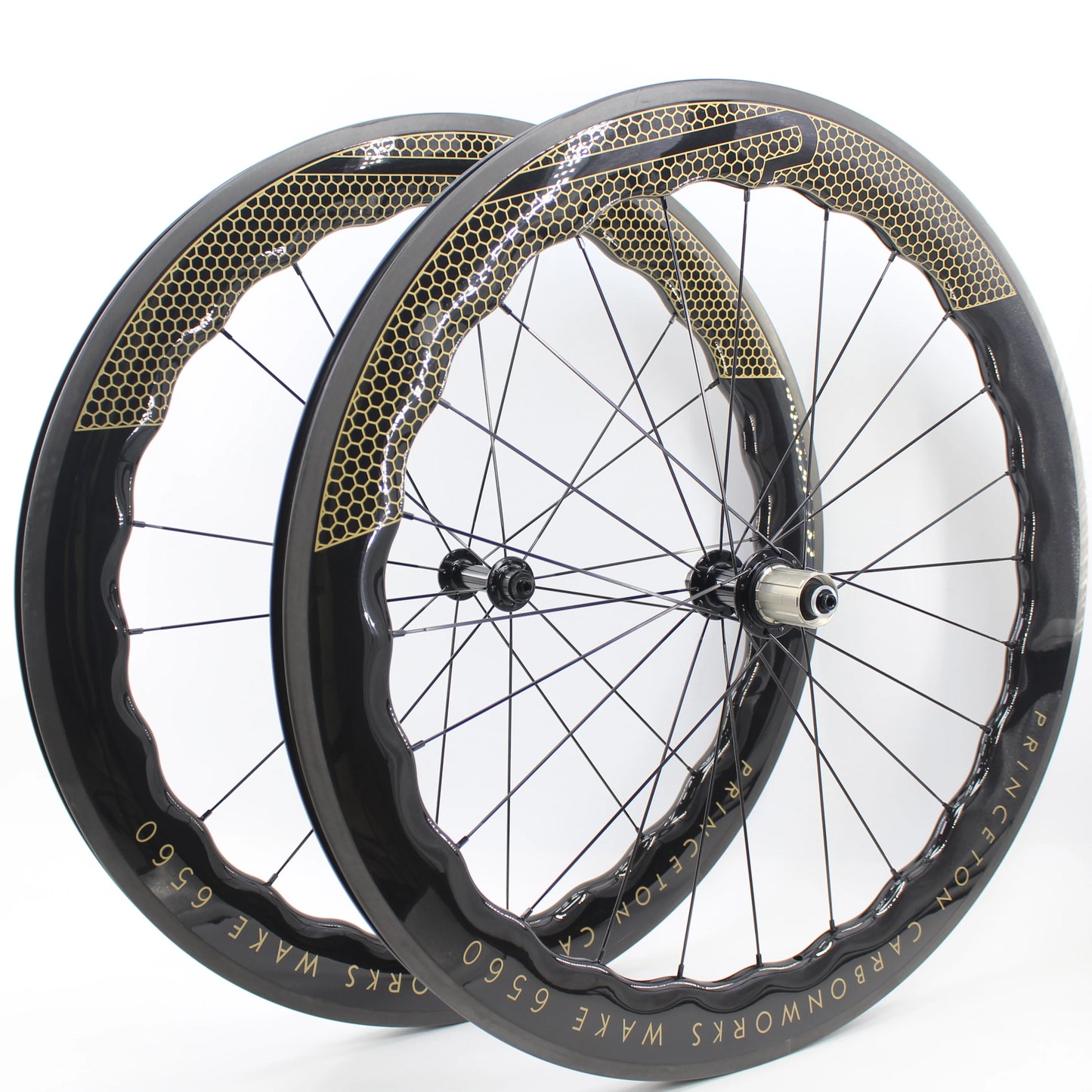 Newest 700C Road Bike UD Full Carbon Fibre wheelset Carbon Bicycle Wheelset clincher tubeless rims 65mm wave 25mm width V brake
