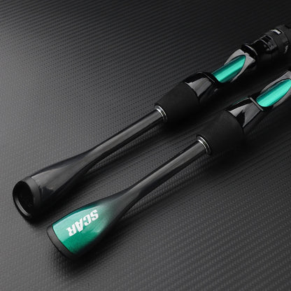 FISHINGFANS ORCA ULTRALIGHT UL SOLID TIP TAPERED HANDLE TROUT LAKE RIVER SPINNING CASTING FISHING ROD