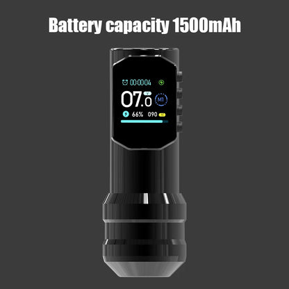 Large Color Screen Digital Display YILONG Wireless Tattoo Pen New Permanent Makeup Tattoo Machine with 1500MAH Power Tattoo Gun