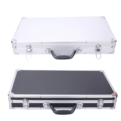Tool Box Aluminium Equipment Case Protable Toolbox for Mechanic Large Capacity Suitcase Hard Case 58x32x8.5cm Rectangular toolbo