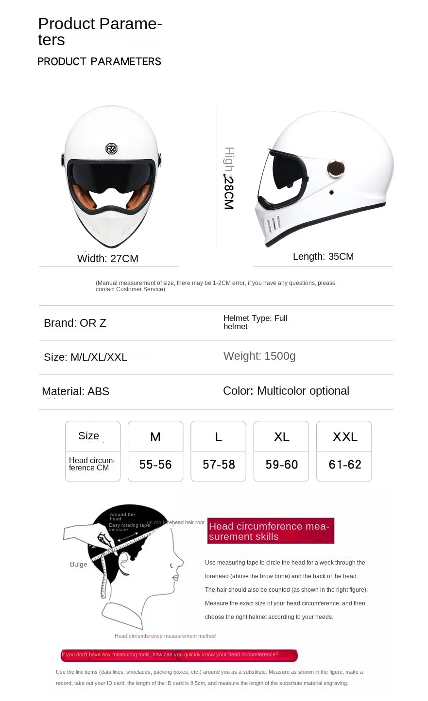 Dot-approved, motorcycle full-cover vintage helmet, Cafe cruiser helmet, PC lenses, suede lining
