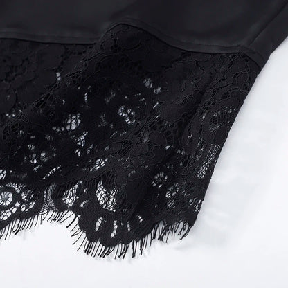 Tie Up Lace Women's Top Sexy O-neck Patchwork Irregular Full Sleeves Blouse Female 2026 Spring Fashion All Match Woman Shirts