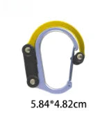 Camping Hybrid Gear Clip Carabiner Rotating Hook Clip Non-Locking Strong Clips for Fishing Hiking Travel Backpack Carabiner Clip