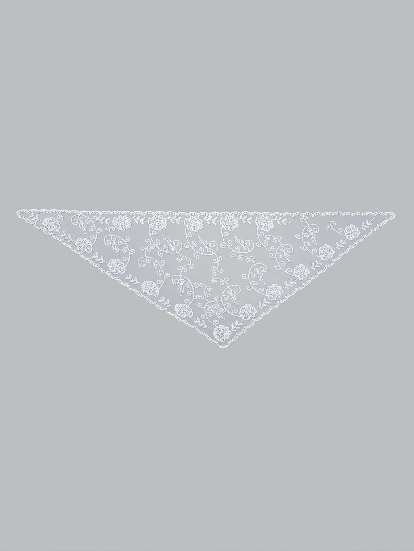 Wholesale French Lace Triangle Scarf Embroidered Flower Lace Scarf Small Shawl Crochet Head Scarf Headwraps Bandana For Women