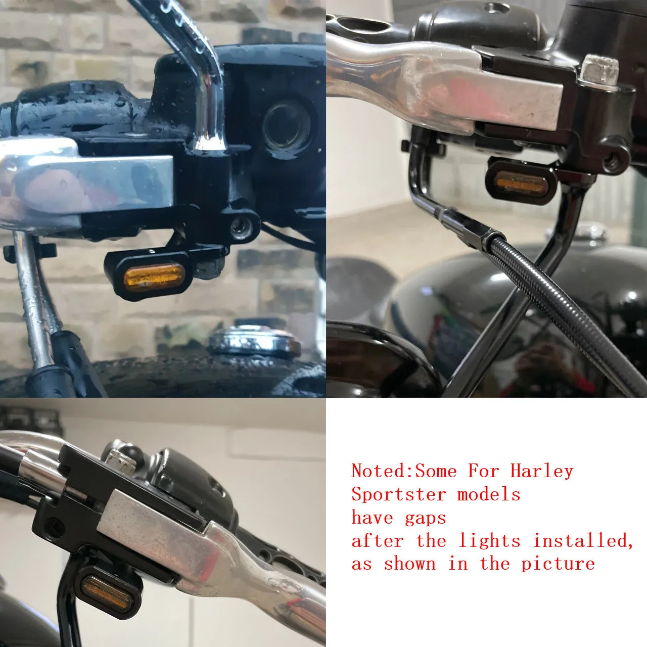 Motorcycle LED E Mark Turn Signal Light Indicator Mini Running Lamp For Harley Softail Touring Sportster XL 883 1200 FLHX Fatboy