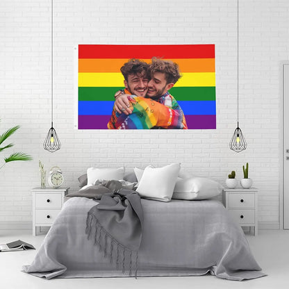 Custom Pride Flag 3X5 Ft Personalized Flags Design Your Image Funny Tapestry Poster For Decorate Clubs