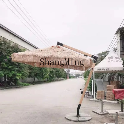 CL  shading thatch umbrella straw simulation straw umbrella courtyard agritainment B & B outdoor beach villa umbrella