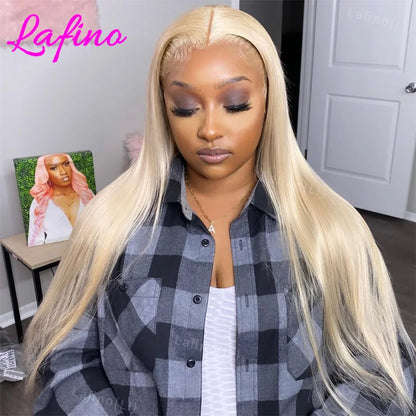 613 Blonde Colored Straight 13x4 13x6 Hd Lace Frontal Human Hair Wigs 30 Inch Brazilian Transparent Lace Front Wigs For Women
