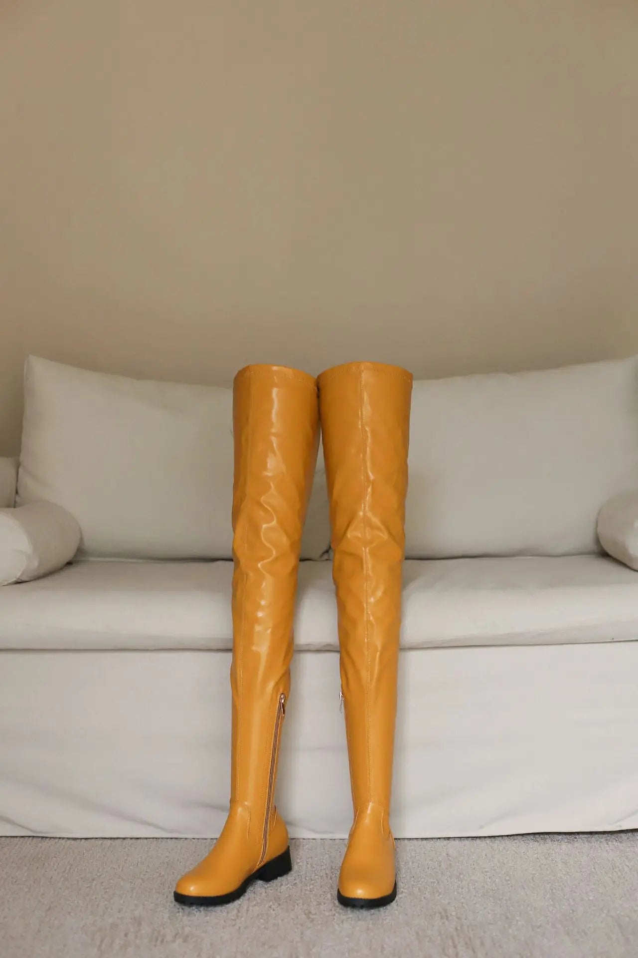 Winter New Plus Size 48 Women's Over The Knee Boots Thick Heel Long Tube Boots Platform Shoes