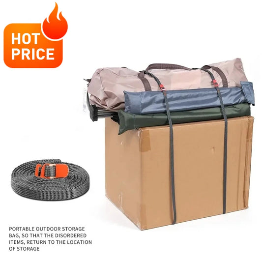 Camping Outdoor Travel Equipment Durable Quick Release Luggage Strap with Stainless Steel Buckle Hook Release Type Gear