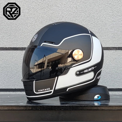ORZ-806 Motorcycle helmet retro cruise motorcycle full helmet personalized lens ABS material