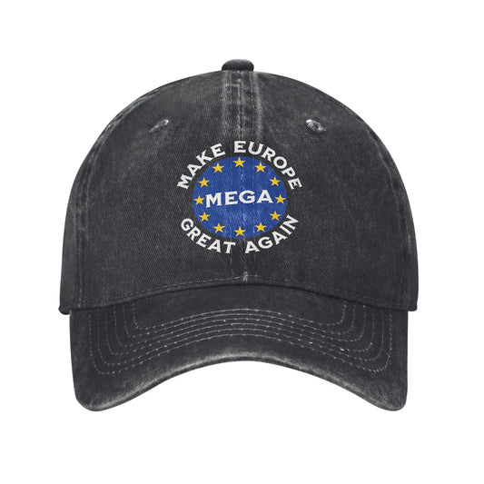 Make Europe Great Again Star Baseball Caps Casual Distressed Cotton MEGA EU Snapback Cap Unisex Outdoor Unstructured Soft Hat