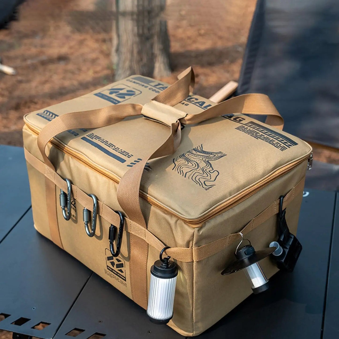 Camping Organizer Bag Utility Tote Bag Camping Organizer 30L Utility Duffel Foldable Container with Handle for Moving Dorm