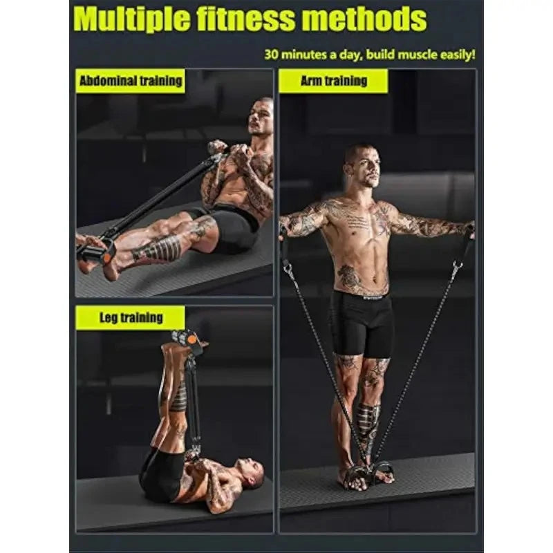 1 PCS Resistance Band With Handles Elastic Pull  Rope For  Waist Arm  Leg Workout Home Fitness Exercise Equipment Multi Function