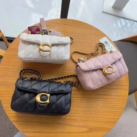 High end women's crossbody bag, high-quality leather wallet, retro design, adjustable and detachable shoulder strap, C bag
