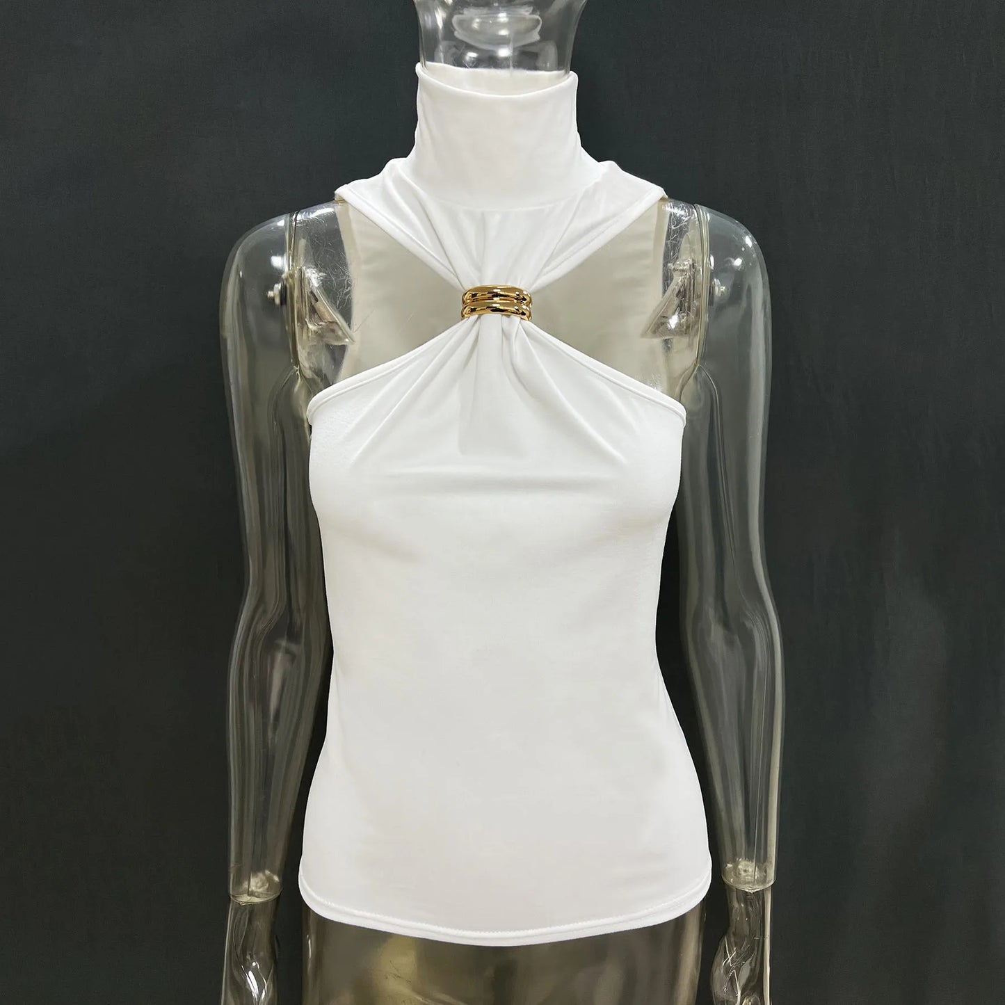 Tuularose Women Summer Tank Top Fashion Solid Sleeveless Strapless Tight T-Shirt Top Sexy High Street Vintage Vest Camisole 2025
