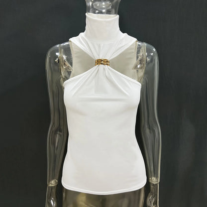Tuularose Women Summer Tank Top Fashion Solid Sleeveless Strapless Tight T-Shirt Top Sexy High Street Vintage Vest Camisole 2025