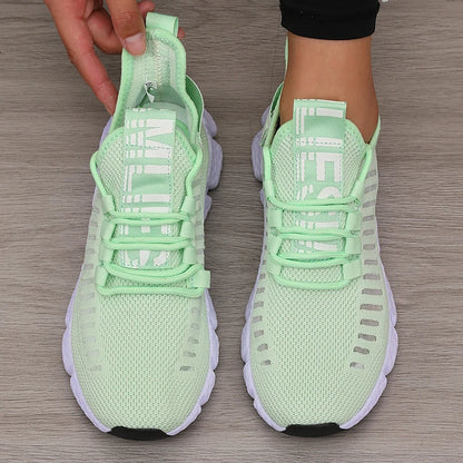 Women's Platform Sports Shoes with Fashionable Trendy Design Breathable Comfortable Shoes Outdoor Hiking  Walking Casual Shoes