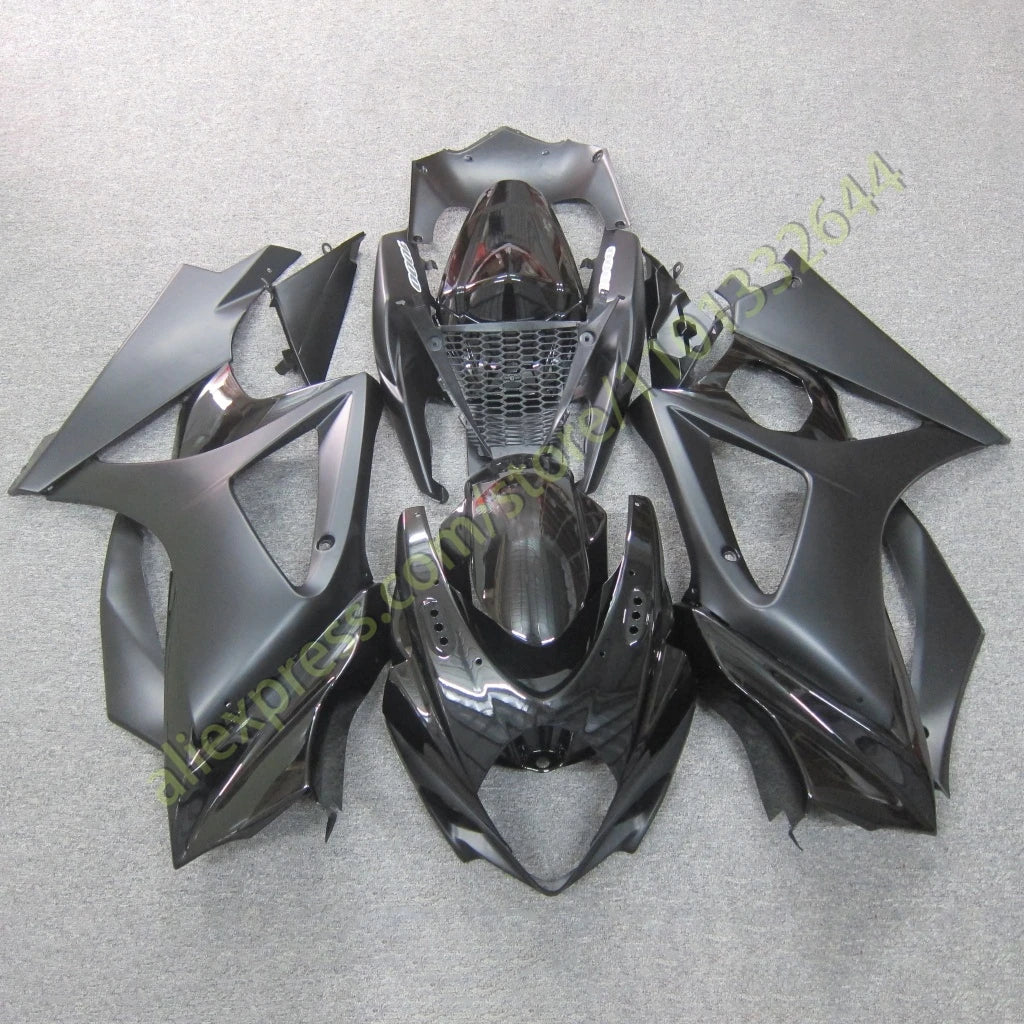 GSXR 1000 2007 2008 Motorcycle Fairings for GSXR1000 07 08 Glassy Matte Black Injection Kit Body Work Fairing Set Fit