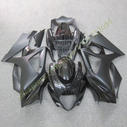 GSXR 1000 2007 2008 Motorcycle Fairings for GSXR1000 07 08 Glassy Matte Black Injection Kit Body Work Fairing Set Fit