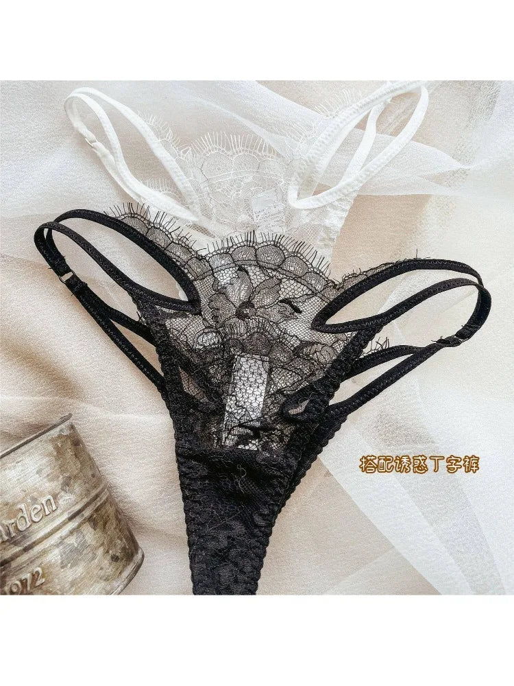 Women Lace Push Up Bra Wireless Thin Cotton Underwire Shaping Bras Anti Sagging Bralette 2 Piece Panty Set Sexy Lingerie S-XL
