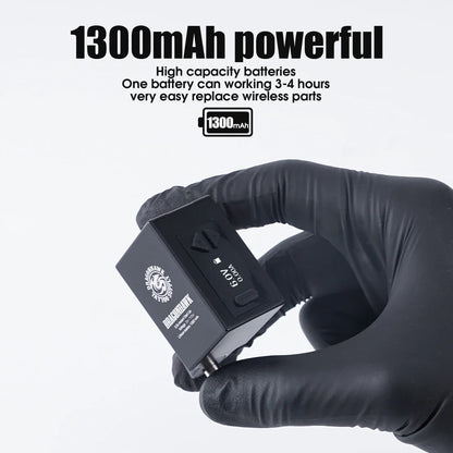 Mast K2 Wireless Tattoo Machine 3.5mm Stroke 1300mAh with Dragonhawk Battery for Beginner or Pro Studio Supplies