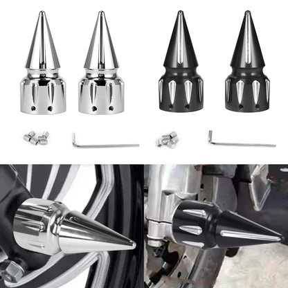 Motorcycle CNC Front Axle Nut Cover Cap Aluminum Black For Harley Sportster XL XG Touring FLHT FLHR FLTRX Dyna VRSC Softail