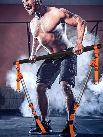 Pilates Bar Kit with Resistance Bands Exercise Bands Set Portable Yoga Pilates Stick for Home Gym Fitness Yoga Strength Training