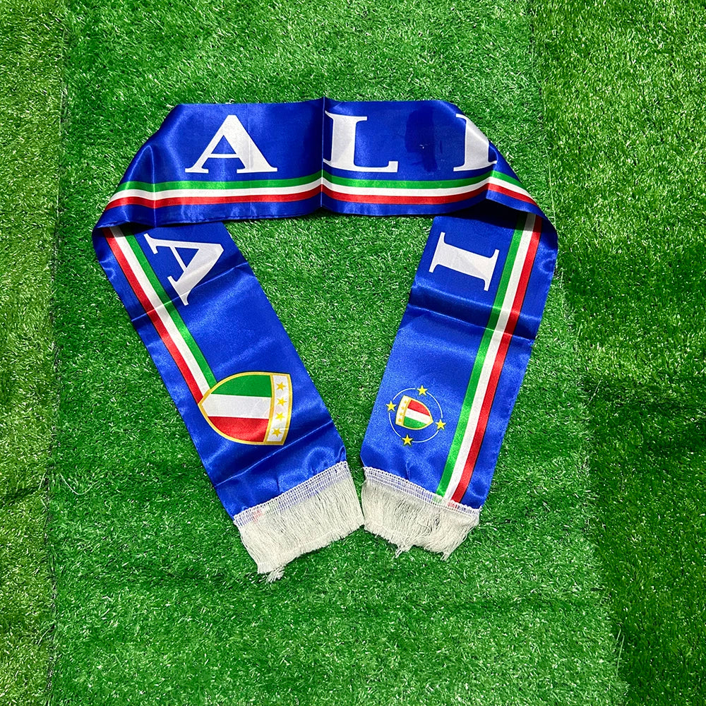 SKY FLAG Italy scarf 13*140cm double printed Italia flag Stain Football Soccer Italy Italian National Flag Scarf  sport decora