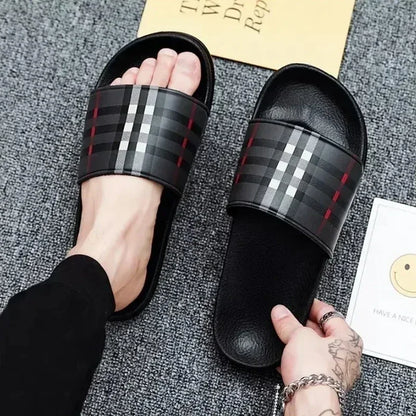Summer Casual New 2025 Hot Anti-slip Quick-drying Outdoor Slippers, Comfortable Men's Large-sized Flat-heeled Flip-flops