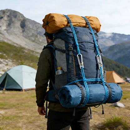 Rope Tying Tool And Tensioner with Roller Tensioner,  Heavy-Duty Retractable Buckle with Accessory Rope, Suitable for Camping