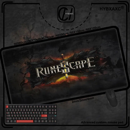 Radio Dj workbench Mouse Pad Cute HD Desk Pad Extended Gaming Keyboard Mats Large 90x40cm XXL Gamer Mousepad