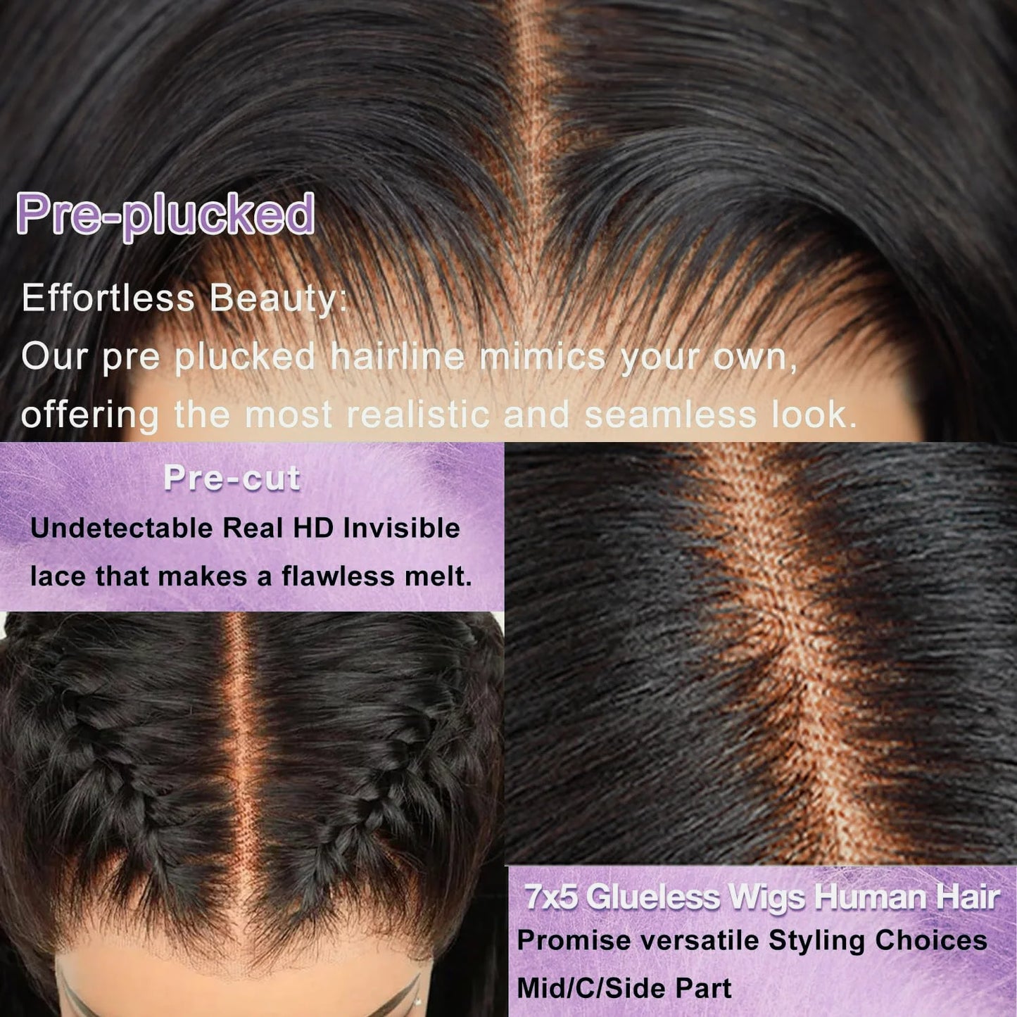 300% 13x6 HD Lace Frontal Wig 100% Raw Human Hair Straight Lace Front Wig 30 36 Inch 5x5 HD Lace Glueless Wig No Glue Human Hair