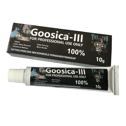 New Original 100% Goosica-III Before Tattoo Cream Permanent Makeup Microblading Piercing Eyebrow Lips Liner Aftercare Cream 10g